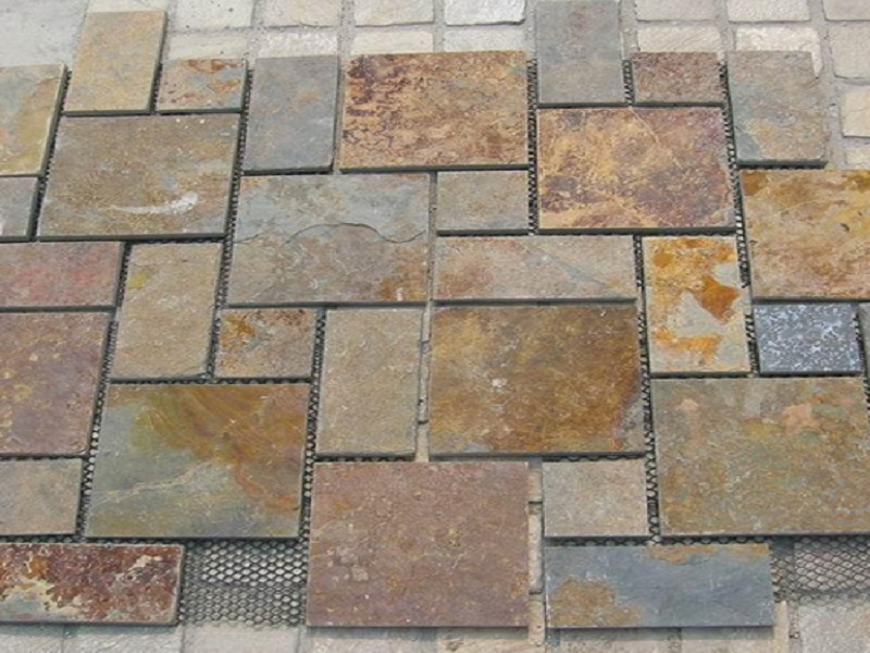 Customized Slate Square Flag Stone Paving Stepping Stone