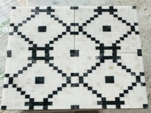 tamaño estándar volakas mosaicos de mármol blanco