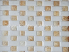 mosaico de mosaico de jade de miel y mosaico de mármol blanco