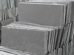 baldosas de piso de superficie plana natural pizarra gris negro
