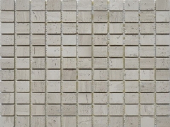 azulejos de mosaico cuadrados crema beige clásico