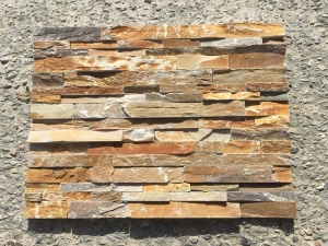 azulejos de la pared de chapa de piedra pizarra natural oxidado