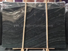 vetas de madera de árbol negro mármol gran losa pulida